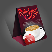 Table Tent Card Two Side