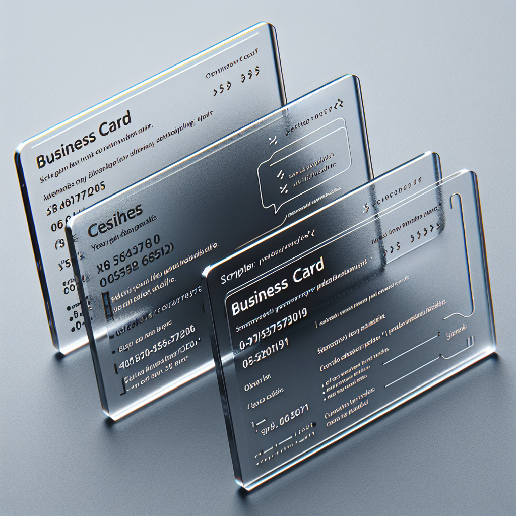 Tranparent Business Cards