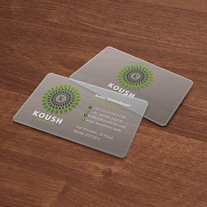 Business card acrylic