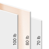 80 lb Gloss Text
