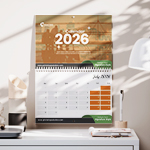 Wall Calendar Folded 4