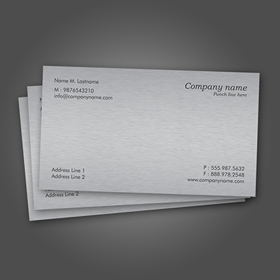 Metallic Business Cards
