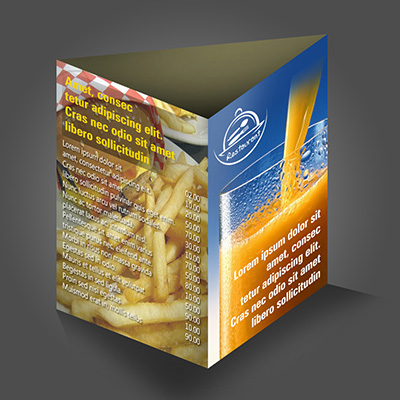 Table Tent Card Three Side