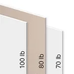 80 lb Matte Text