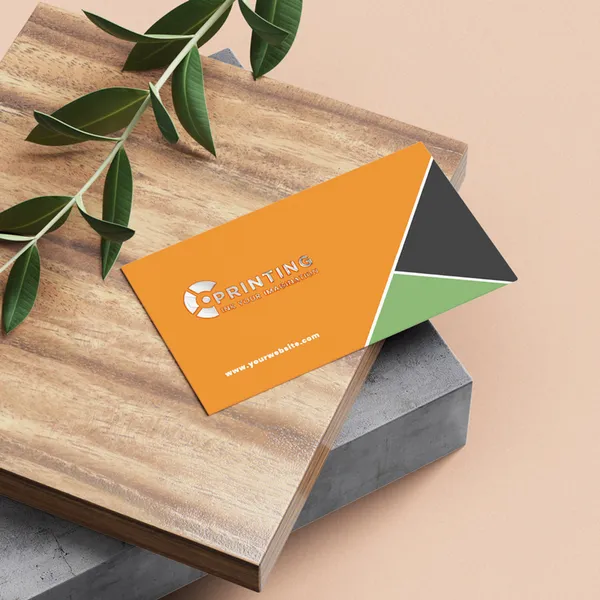 Raised Foil Silver Business Card