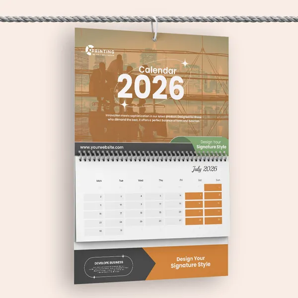 Wall Calendar Folded 2