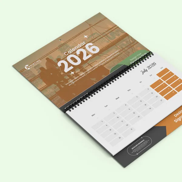 Wall Calendar Folded 3