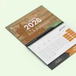 Wall Calendar Folded 3