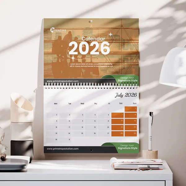 Wall Calendar Folded 4