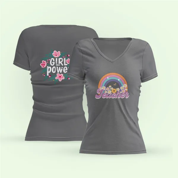 Women Vneck Tshirt 2