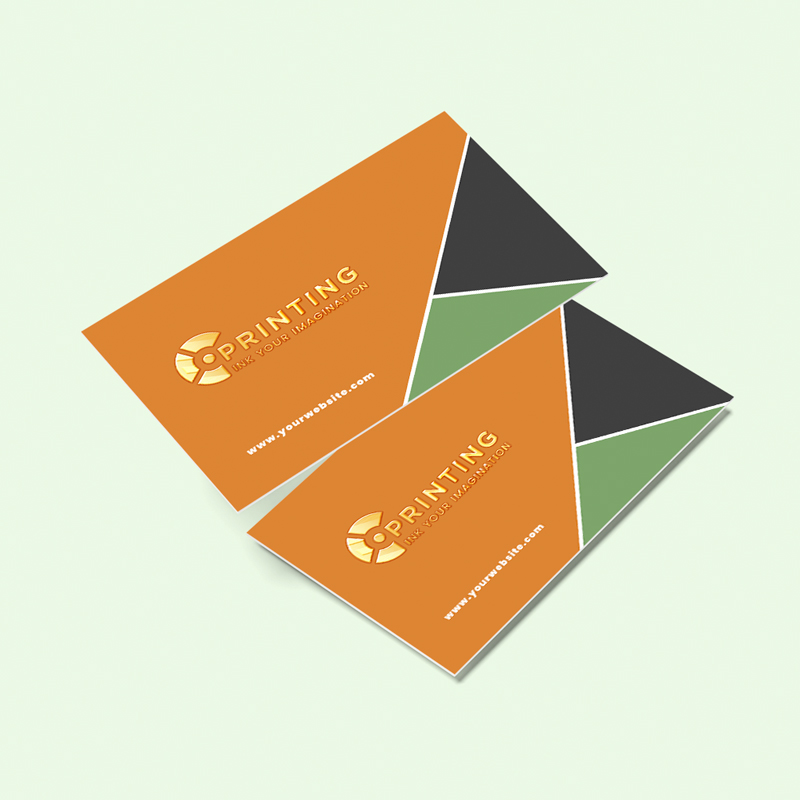 Raised Foil Rose Gold Business Card