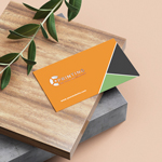 Raised Foil Silver Business Card